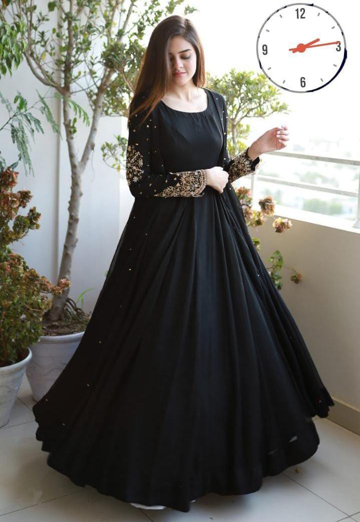 Black dress 3-Piece Shamoz Silk Ensemble